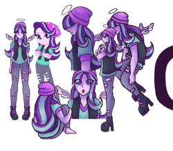 Size: 1615x1408 | Tagged: safe, artist:stupidcosplayer, starlight glimmer, human, unicorn, equestria girls, g4, female, horn, humanized, simple background, transparent background