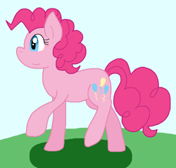 Size: 1142x1086 | Tagged: safe, artist:cmara, pinkie pie, earth pony, pony, g4, female, outdoors, solo