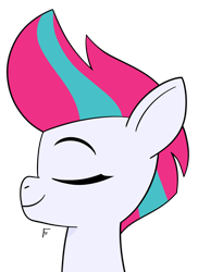 Size: 1986x2722 | Tagged: safe, artist:frownfactory, zipp storm, pegasus, g5, my little pony: tell your tale, eyes closed, simple background, smiling, solo, transparent background