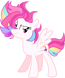 Size: 7370x8760 | Tagged: safe, artist:shootingstarsentry, zipp storm, pegasus, pony, g5, absurd resolution, alternate hairstyle, alternate universe, female, mare, simple background, smiling, solo, spread wings, transparent background, vector, wings