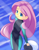 Size: 1280x1650 | Tagged: safe, artist:drantyno, fluttershy, human, equestria girls, g4, my little pony equestria girls: better together, delicious flat chest, female, flattershy, fluttershy's wetsuit, solo, wetsuit, younger