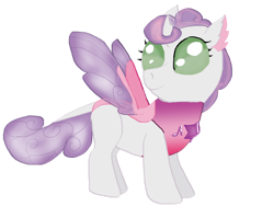 Size: 1280x961 | Tagged: safe, artist:liepardmon555, sweetie belle, changedling, changeling, g4, changedlingified, changelingified, cute, diasweetes, female, palindrome get, simple background, solo, species swap, transparent background, vector