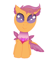 Size: 1280x1706 | Tagged: safe, artist:liepardmon555, scootaloo, changedling, changeling, g4, changedlingified, changelingified, cute, cutealoo, female, simple background, solo, species swap, transparent background, vector