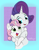 Size: 1754x2232 | Tagged: safe, artist:itchystomach, rarity, sweetie belle, pony, unicorn, g4, abstract background, cute, diasweetes, duo, duo female, female, horn, hug, looking at each other, looking at someone, passepartout, raribetes, sibling love, siblings, sisterly love, sisters