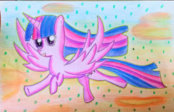 Size: 1024x658 | Tagged: safe, artist:emeraldbeam, twilight sparkle, alicorn, pony, solo, twilight sparkle (alicorn)