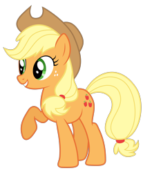 Size: 3380x3840 | Tagged: safe, editor:greywolf2021, applejack, earth pony, g4, applejack's hat, cowboy hat, female, hat, simple background, transparent background, vector