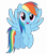 Size: 3380x3840 | Tagged: artist needed, source needed, safe, editor:greywolf2021, rainbow dash, pegasus, pony, g4, female, mare, simple background, solo, transparent background, vector