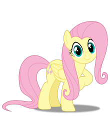 Size: 3380x3840 | Tagged: safe, editor:greywolf2021, fluttershy, pegasus, g4, female, simple background, transparent background, vector