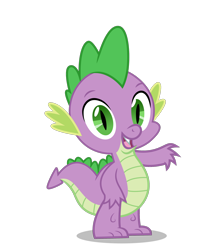 Size: 3380x3840 | Tagged: safe, editor:greywolf2021, spike, dragon, g4, male, simple background, solo, transparent background, vector