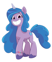 Size: 996x1179 | Tagged: safe, izzy moonbow, pony, unicorn, g5, official, bean mouth, concept art, female, horn, mare, my little pony g5 2d show (boulder media), simple background, solo, transparent background