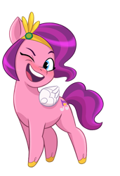 Size: 619x904 | Tagged: safe, pipp petals, pegasus, pony, g5, official, blue eyes, blue-eyed pipp, chubby, concept art, female, mare, my little pony g5 2d show (boulder media), pipp is chubby, simple background, solo, transparent background