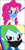 Size: 1170x2340 | Tagged: safe, artist:twilirity, editor:brokenadam, pinkie pie, rainbow dash, equestria girls, g4, coronavirus, covid-19, duo, duo female, face mask, female, lesbian, mask, ship:pinkiedash, shipping