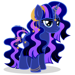 Size: 1920x1920 | Tagged: safe, artist:cirillaq, oc, oc:artemis, pony, unicorn, female, horn, jewelry, mare, simple background, solo, transparent background, vector