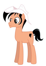 Size: 3790x5371 | Tagged: safe, alternate version, artist:alicesponycorner, earth pony, pony, bande dessinée, belgium, cowboy, cowboy hat, crossover, france, french, hat, lucky luke, ponified, simple background, solo, transparent background