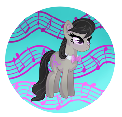 Size: 3749x3608 | Tagged: safe, artist:annuthecatgirl, octavia melody, earth pony, pony, g4, abstract background, partially transparent background, solo