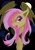 Size: 1431x2048 | Tagged: safe, artist:pep6, fluttershy, bat pony, pony, g4, bat ponified, fangs, female, flutterbat, full moon, mare, moon, open mouth, race swap, solo