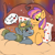 Size: 2048x2048 | Tagged: safe, artist:kristina, oc, oc only, earth pony, pony, unicorn, commission, community related, couple, cute, duo, heart, horn, indoors, love, oc x oc, shipping, ych result