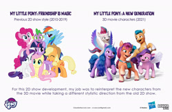 Size: 2083x1349 | Tagged: safe, artist:claudio naccari, boulder media, applejack, fluttershy, hitch trailblazer, izzy moonbow, pinkie pie, pipp petals, rainbow dash, rarity, spike, sunny starscout, twilight sparkle, zipp storm, dragon, earth pony, pegasus, pony, unicorn, g5, my little pony: a new generation, official, boulder media logo, concept art, female, hasbro, hasbro logo, horn, logo, male, mane five, mane seven, mane six, mare, my little pony g5 2d show (boulder media), my little pony logo, royal sisters (g5), siblings, sisters, stallion