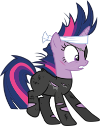 Size: 1178x1498 | Tagged: safe, twilight sparkle, pony, unicorn, g4, official, .svg available, 2016 character collage, eyepatch, female, future twilight, horn, mare, simple background, solo, svg, transparent background, unicorn twilight, vector