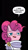 Size: 513x901 | Tagged: safe, artist:jenna ayoub, idw, pinkie pie, earth pony, pony, g4, my little pony classics reimagined: the odyssey, spoiler:comic, black background, clothes, cropped, female, i've made a huge mistake, mare, mistakes were made, reaction image, simple background, smiling, solo, speech bubble