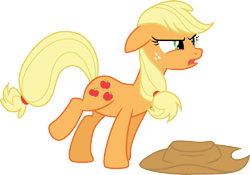 Size: 4284x3000 | Tagged: safe, artist:cloudy glow, applejack, earth pony, pony, g4, my little pony: friendship is magic, too many pinkie pies, applejack's hat, cowboy hat, female, hat, mare, simple background, solo, transparent background, vector