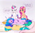 Size: 1560x1482 | Tagged: safe, artist:frank3dz, hitch trailblazer, izzy moonbow, sparky sparkeroni, sunny starscout, zipp storm, dragon, earth pony, pegasus, pony, unicorn, g5, baby, baby dragon, blanket, blush lines, blushing, coat markings, cute, dialogue, drool, ear freckles, eyes closed, female, floppy ears, freckles, gradient mane, gradient tail, gray background, hoof heart, horn, long mane, long tail, lying down, male, mane stripe sunny, mare, on side, onomatopoeia, open mouth, pillow, raised hoof, shoulder freckles, simple background, sitting, sleeping, snoring, socks (coat markings), sound effects, speech bubble, stallion, tail, thought bubble, underhoof, upside-down hoof heart, zzz