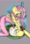 Size: 1587x2322 | Tagged: safe, alternate version, artist:snoutless, fluttershy, butterfly, pegasus, anthro, g4, backless, butt, chips, delicious flat chest, doritos, drugs, female, flattershy, flower, flower in hair, flutterbutt, food, high, looking back, marijuana, outdoors, sitting, solo, stoned, white dress