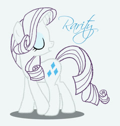 Size: 874x915 | Tagged: safe, artist:lizzay1996, rarity, pony, unicorn, g4, horn, solo