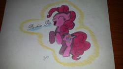 Size: 1192x670 | Tagged: safe, artist:hoho-there-lover-boy, pinkie pie, earth pony, pony, g4, solo