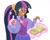 Size: 1080x871 | Tagged: safe, artist:musidorette, twilight sparkle, human, g4, humanized, simple background, white background