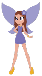 Size: 367x659 | Tagged: safe, artist:selenaede, artist:user15432, fairy, equestria girls, g4, base used, belle (rainbow magic), belle the birthday fairy, bracelet, clothes, crossover, dress, equestria girls style, equestria girls-ified, fairy wings, flower, flower in hair, hand on hip, jewelry, necklace, purple dress, purple wings, rainbow magic (series), shoes, simple background, smiling, transparent background, wings