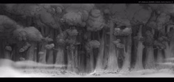 Size: 3500x1649 | Tagged: safe, g5, my little pony: a new generation, official, bridlewood, concept art, forest, nature, outdoors, outskirts, tree