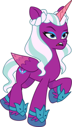 Size: 2410x4252 | Tagged: safe, opaline arcana, alicorn, pony, g5, my little pony: tell your tale, official, .ai available, .svg available, female, g5 brand assets, mare, simple background, solo, svg, transparent background, vector