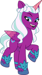 Size: 2363x4192 | Tagged: safe, opaline arcana, alicorn, pony, g5, my little pony: tell your tale, official, .ai available, .svg available, female, g5 brand assets, mare, simple background, solo, svg, transparent background, vector