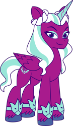 Size: 2469x4263 | Tagged: safe, opaline arcana, alicorn, pony, g5, my little pony: tell your tale, official, .ai available, .svg available, female, g5 brand assets, mare, simple background, solo, svg, transparent background, vector