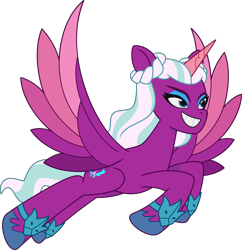 Size: 4139x4268 | Tagged: safe, opaline arcana, alicorn, pony, g5, my little pony: tell your tale, official, .ai available, .svg available, female, g5 brand assets, mare, simple background, solo, svg, transparent background, vector