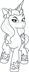 Size: 1813x4488 | Tagged: safe, opaline arcana, alicorn, pony, g5, my little pony: tell your tale, official, .ai available, .svg available, female, g5 brand assets, lineart, mare, simple background, solo, svg, transparent background, vector