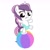 Size: 2756x2756 | Tagged: safe, artist:mr kiryusha, oc, oc only, oc:sweetieck dreams, pony, unicorn, g4, ball, bipedal, butt, colored hooves, cute, diaper, eyelashes, female, filly, foal, hooves, horn, needs more jpeg, not sweetie belle, orange eyes, plot, simple background, standing, standing on one leg, tail, two toned mane, two toned tail, unicorn horn, white background