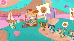 Size: 1920x1080 | Tagged: safe, screencap, applejack, desert weave, pineapple salsa, toola roola, earth pony, pony, death of a sales-pony, g4, g4.5, my little pony: pony life, butt, plot, rainbow hip, saguaro, uranus