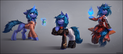 Size: 4210x1868 | Tagged: safe, artist:ramiras, oc, oc only, pony, unicorn, horn, solo, unicorn oc