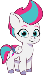 Size: 1537x2633 | Tagged: safe, zipp storm, pegasus, pony, g5, my little pony: tell your tale, official, .ai available, .svg available, colored wings, female, filly, filly zipp storm, foal, folded wings, multicolored wings, simple background, smiling, solo, svg, transparent background, unshorn fetlocks, vector, wings, younger