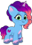 Size: 1717x2393 | Tagged: safe, misty brightdawn, pony, unicorn, g5, my little pony: tell your tale, official, .ai available, .svg available, female, filly, filly misty brightdawn, foal, horn, rebirth misty, simple background, smiling, solo, svg, transparent background, unshorn fetlocks, vector, younger