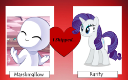 Size: 2400x1500 | Tagged: safe, artist:snakecoilsl, rarity, pony, g4, crush crush, shipping