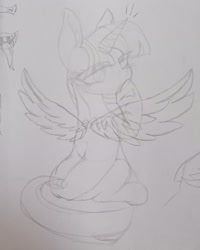 Size: 1856x2316 | Tagged: safe, twilight sparkle, alicorn, pony, g4, solo, traditional art, twilight sparkle (alicorn)