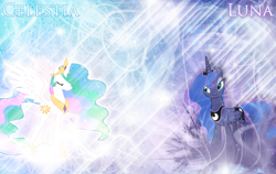 Size: 1900x1200 | Tagged: safe, artist:90sigma, artist:heart-of-stitches, artist:mlartspecter, princess celestia, princess luna, alicorn, pony, g4, female, mare, royal sisters, siblings, sisters, wallpaper