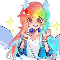 Size: 1080x1080 | Tagged: artist needed, source needed, useless source url, safe, rainbow dash, human, g4, humanized