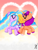 Size: 1620x2160 | Tagged: safe, artist:jesslmc16, izzy moonbow, sunny starscout, alicorn, pony, g5, alicornified, cloud, duo, duo female, female, flying, gradient background, heart, horn, izzy rainbow, izzycorn, lesbian, mane stripe sunny, mare, race swap, ship:moonscout, shipping, sunnycorn, wings