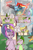 Size: 960x1440 | Tagged: safe, artist:cold-blooded-twilight, edit, caramel, flitter, rainbow dash, spike, twilight sparkle, dragon, pegasus, pony, unicorn, cold blooded twilight, comic:cold storm (ru), friendship is magic, g4, my little pony: friendship is magic, bipedal, both cutie marks, carousel boutique, cloud, cloudy, comic, cyrillic, dialogue, female, horn, kicking, male, mare, messy mane, onomatopoeia, outdoors, rainbow trail, raised leg, raspberry, raspberry noise, running, russian, speech bubble, spread wings, stallion, tongue out, translation, translator:agent00k0t, unicorn twilight, wings