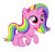 Size: 3000x2883 | Tagged: safe, artist:kaitykat117, oc, oc:aurora skye(kaitykat), unicorn, base used, female, filly, foal, horn, multicolored hair, rainbow hair, raised hooves, simple background, smiling, transparent background, vector