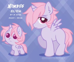 Size: 872x736 | Tagged: safe, artist:doodlesinky, oc, oc only, oc:nimbus afterglow, colt, foal, male, not an alicorn, old art, pegacorn